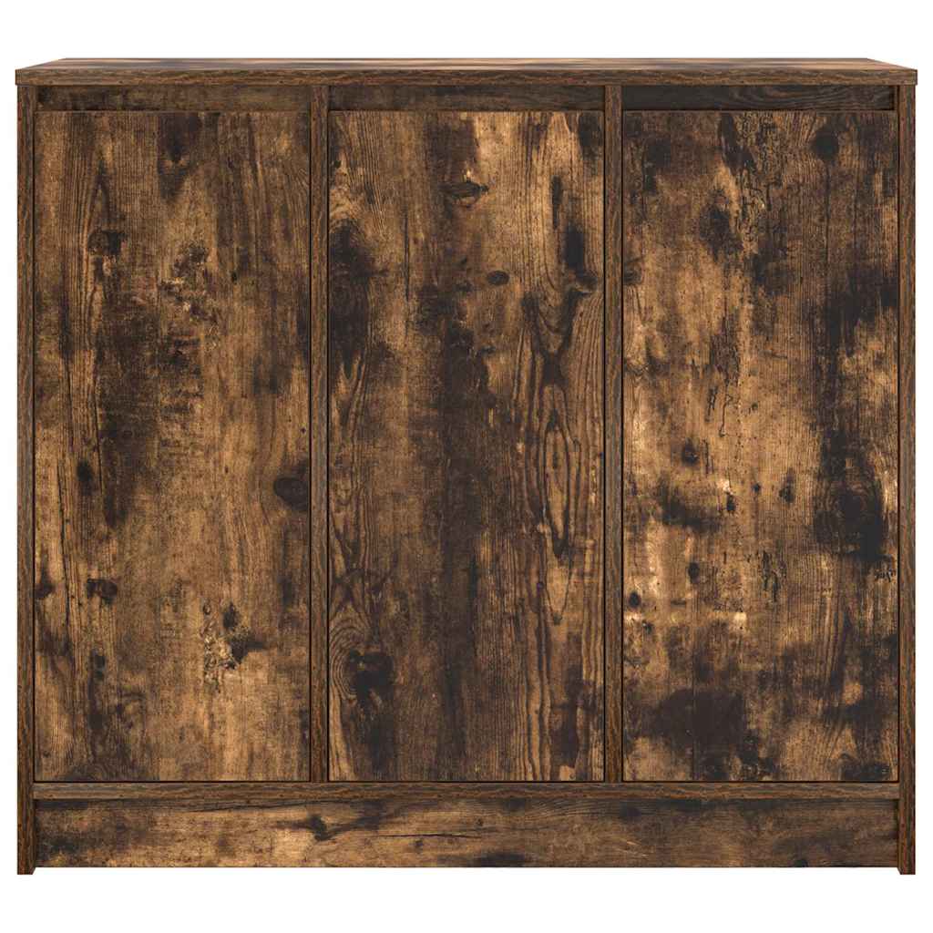 Sideboard Smoked Oak 85x34x76 cm Engineered Wood